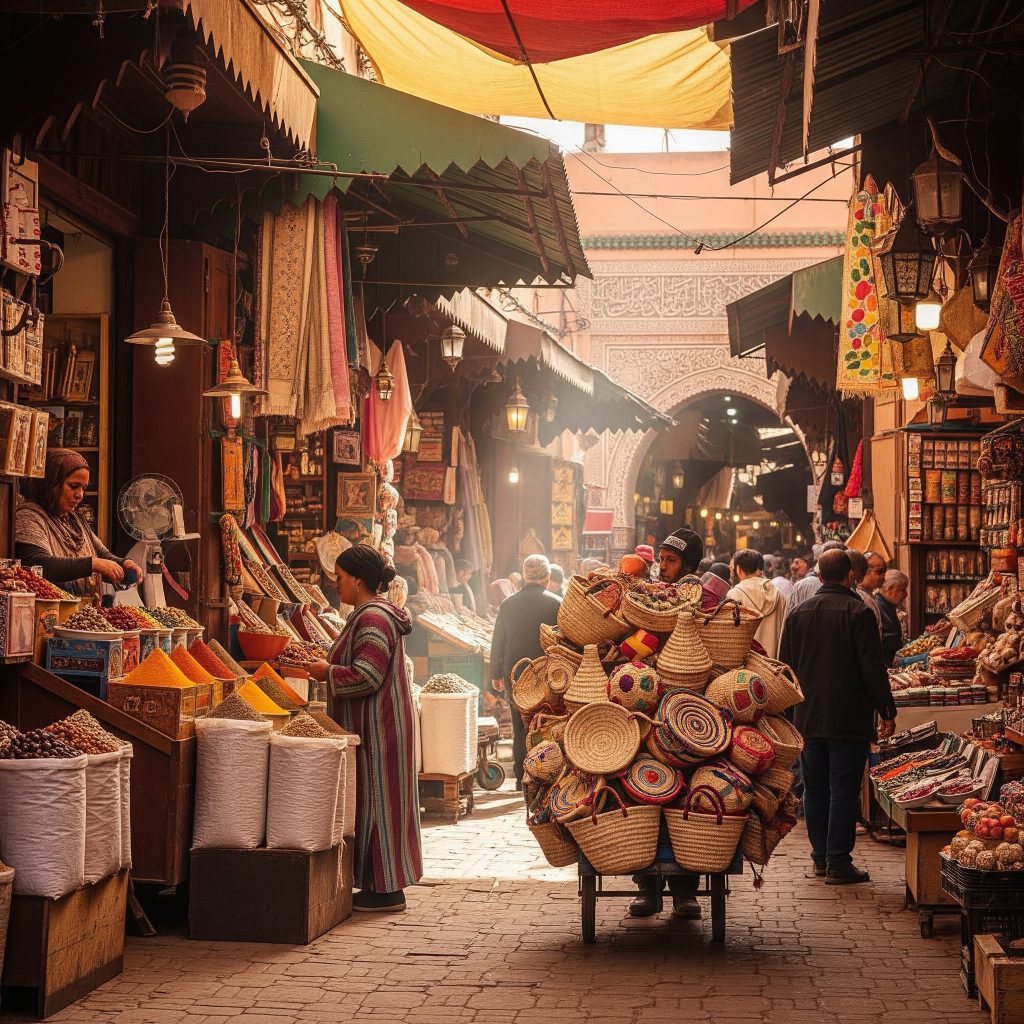 le marché dans un pays magrébin