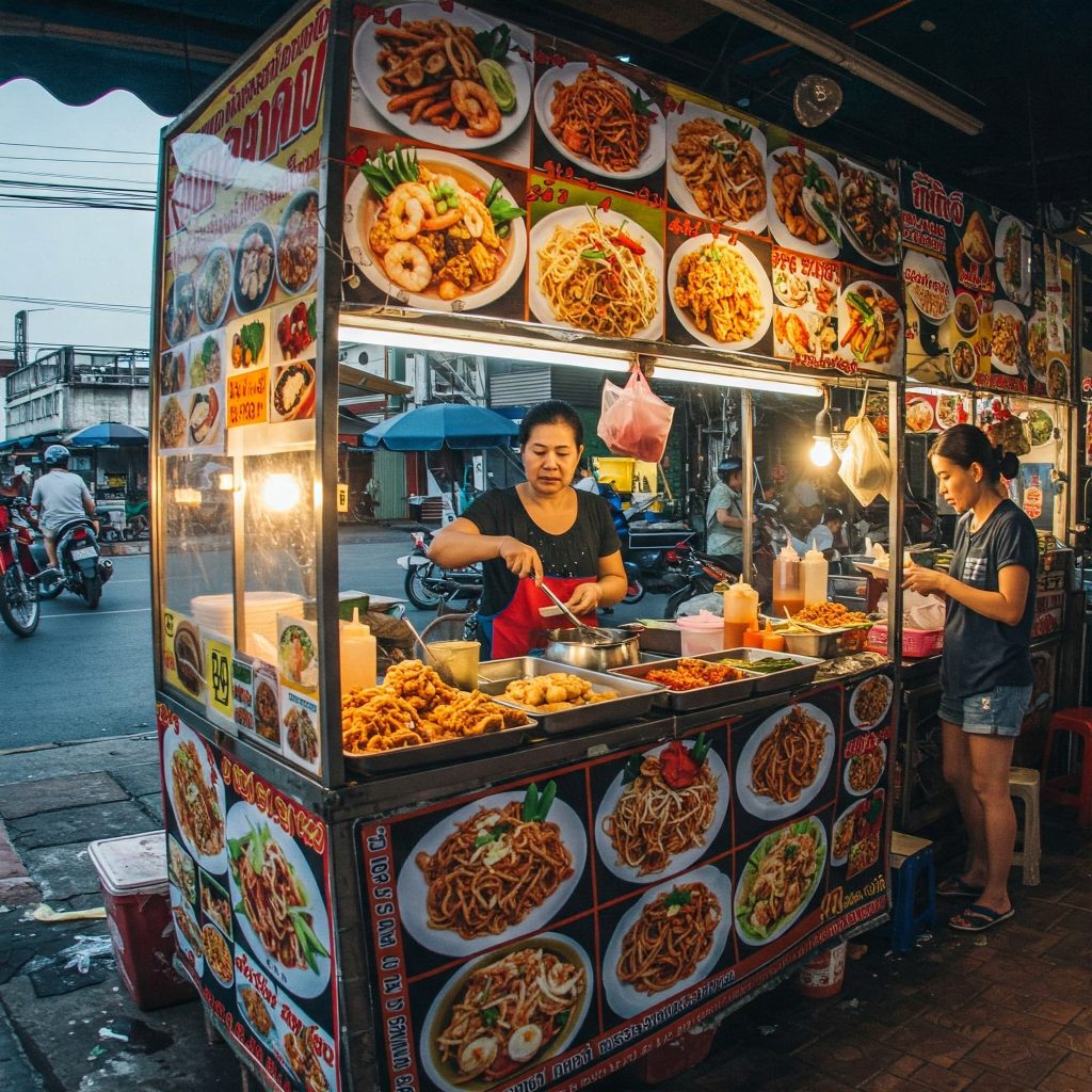 Stand de nourriture asiatique