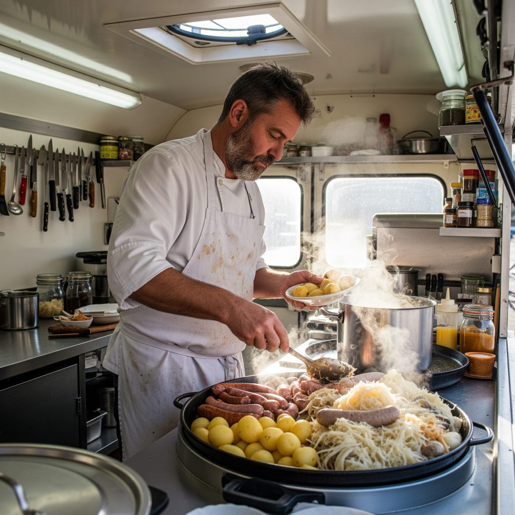 food truck qui fait de la choucroute